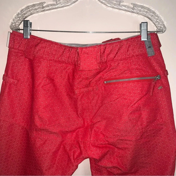 686 Red Snow  Pants White Polka Dots Smarty Lined M - Picture 6 of 14